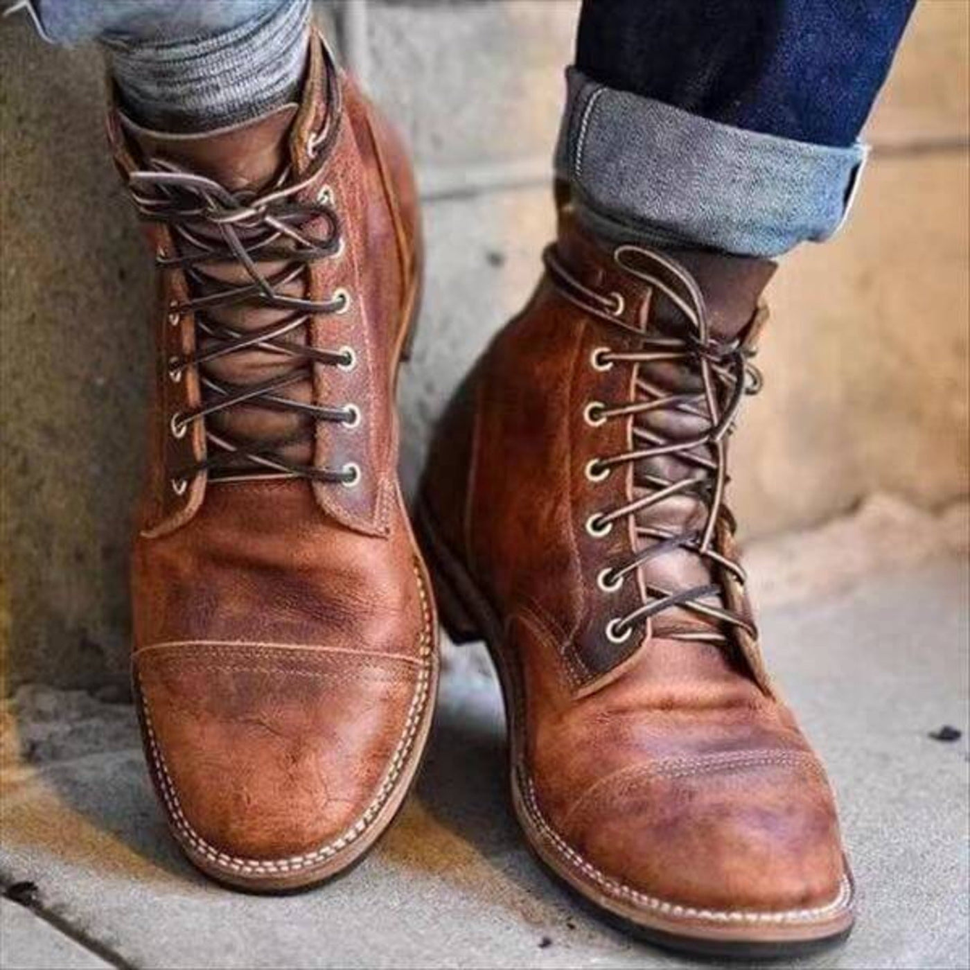 Men’s Leather Boots Refined Design
