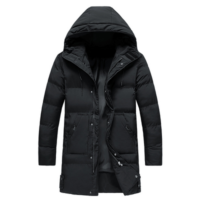 Men’s Long Winter Jacket Refined Warmth
