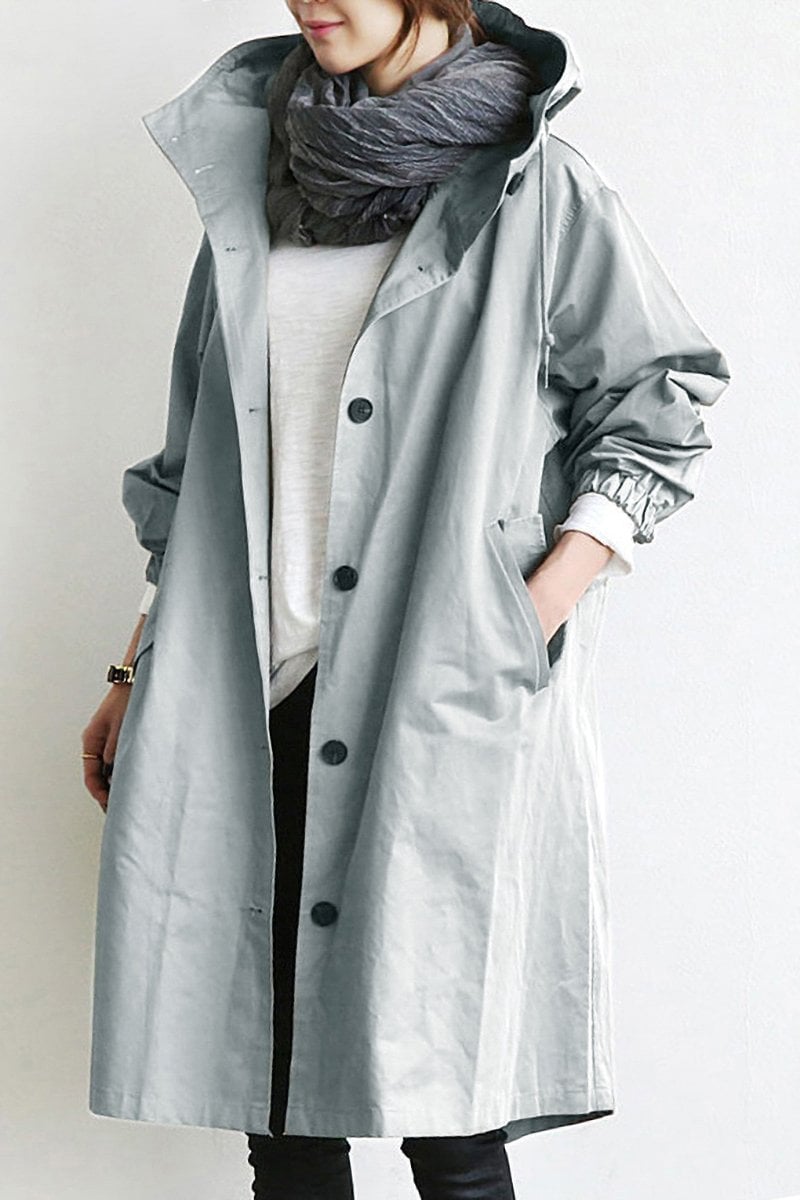 Women’s Trench Coat Waterproof Design