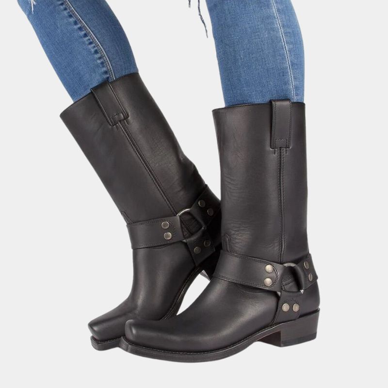 Women’s Leather Cowboy Boots Refined Look