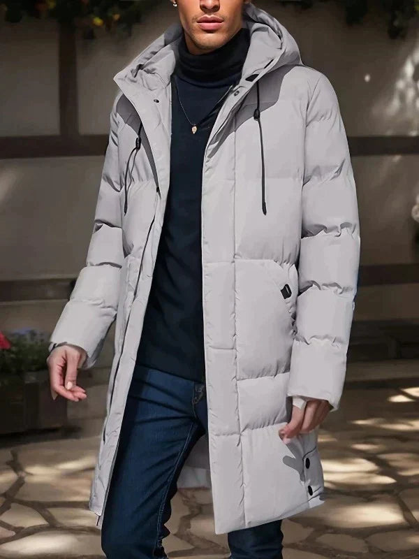 Men’s Long Winter Jacket Refined Warmth