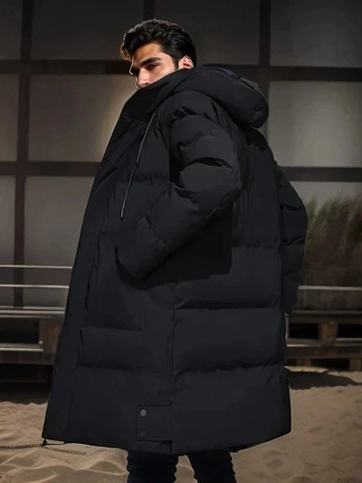 Men’s Long Winter Jacket Refined Warmth