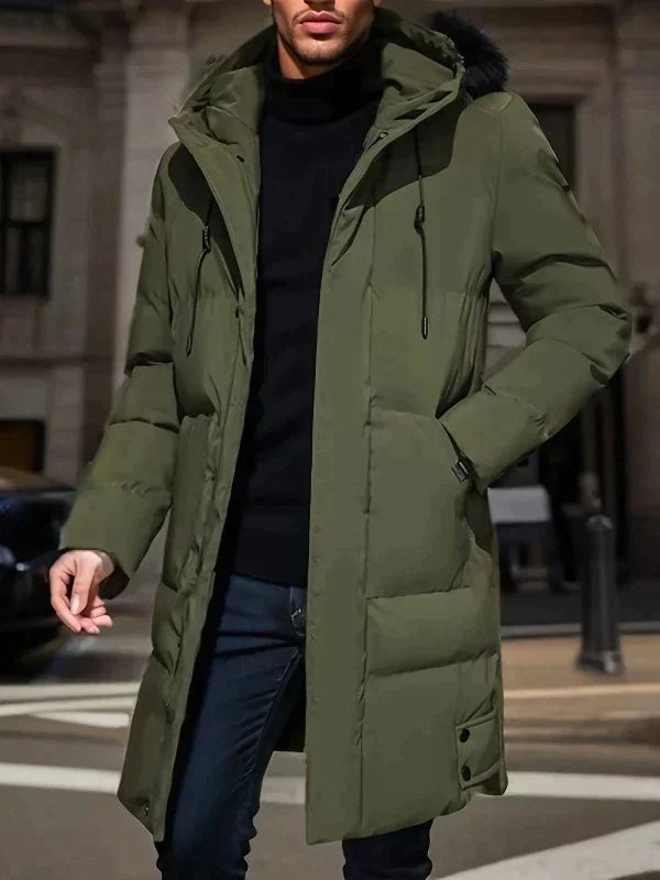 Men’s Long Winter Jacket Refined Warmth