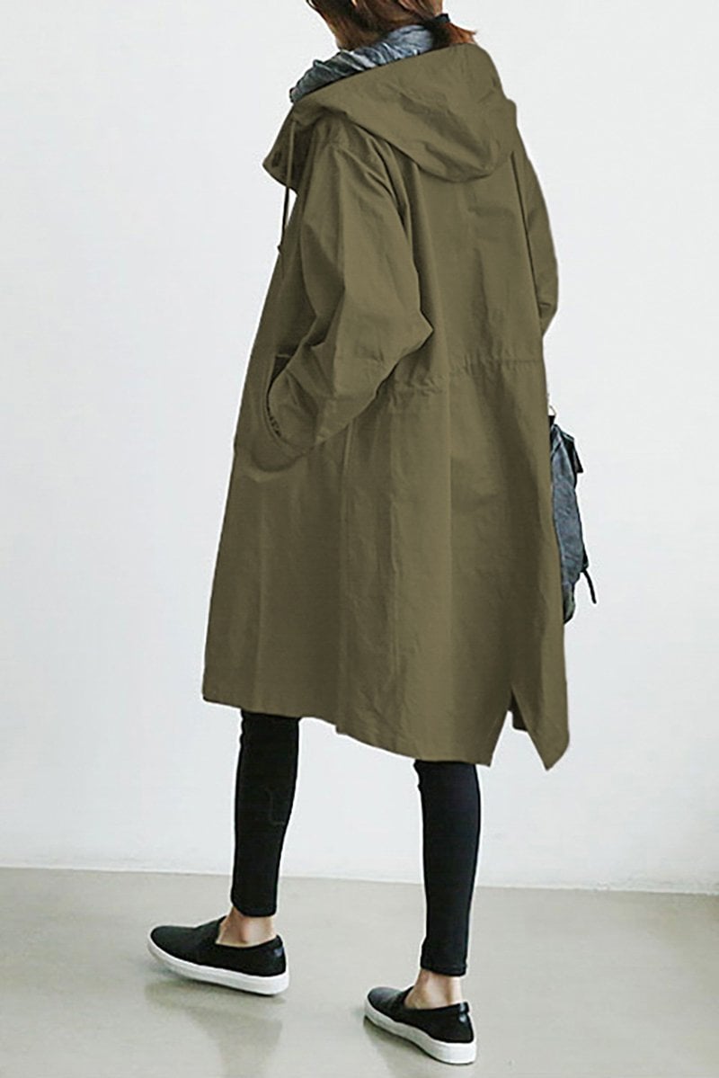 Women’s Trench Coat Waterproof Design