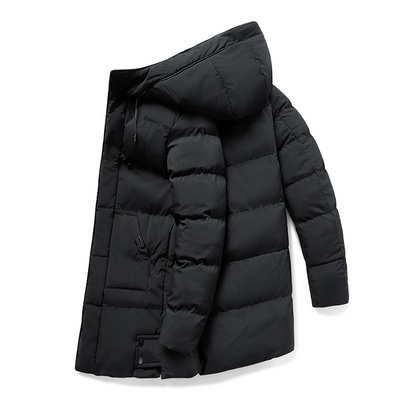 Men’s Long Winter Jacket Refined Warmth