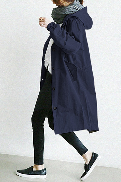 Women’s Trench Coat Waterproof Design