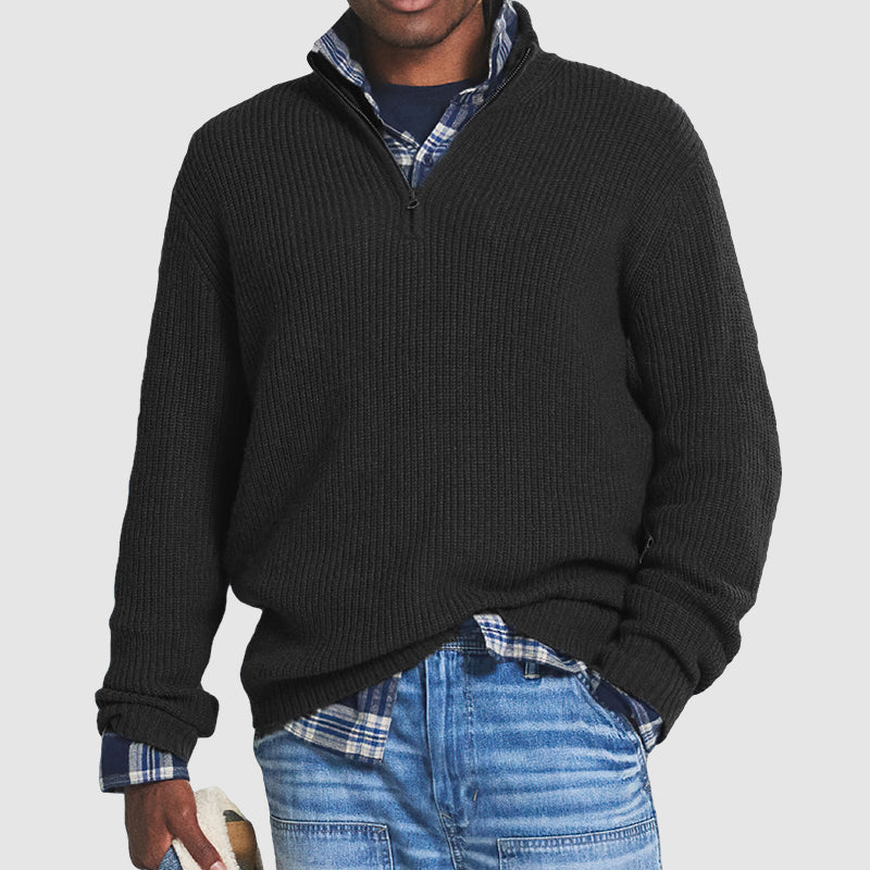 Men’s Zip Sweater Refined Fit