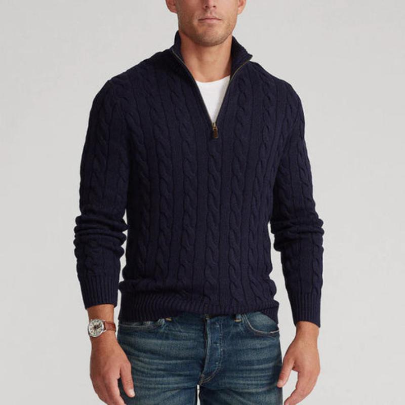 Men’s Half Zip Sweater Refined Fit