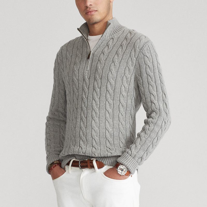 Men’s Half Zip Sweater Refined Fit
