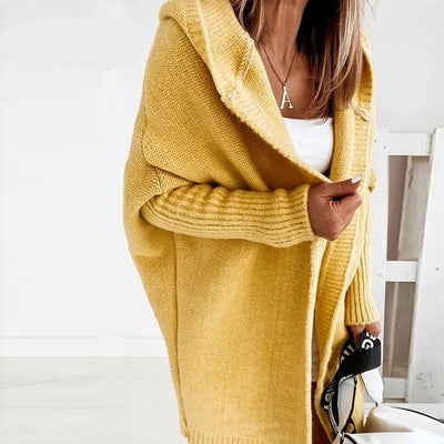 Women’s Long Hooded Cardigan Relaxed Fit