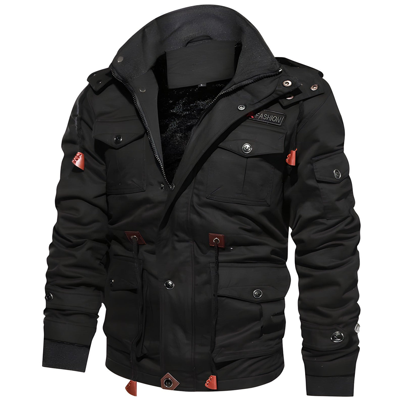 Men’s Winter Jacket with Fleece Hood