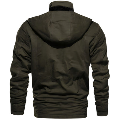 Men’s Winter Jacket with Fleece Hood