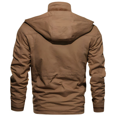 Men’s Winter Jacket with Fleece Hood
