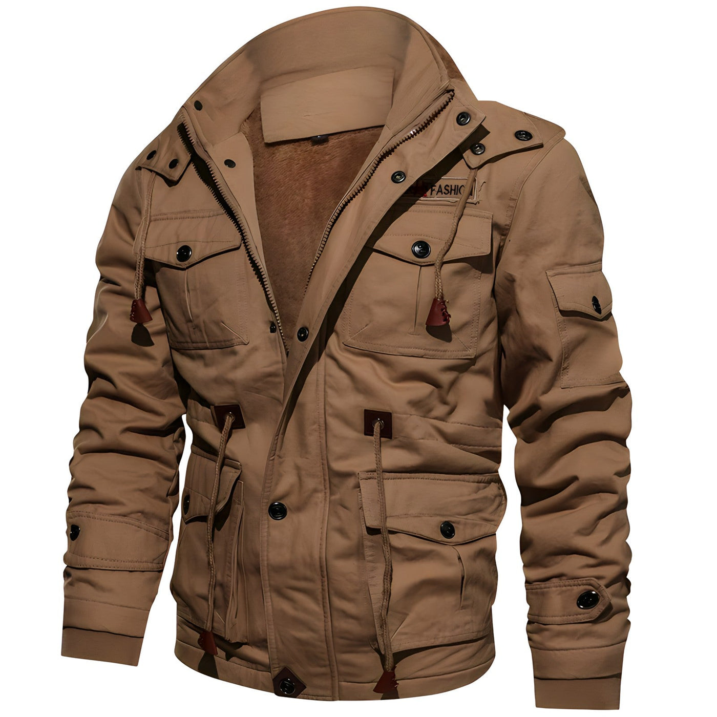 Men’s Winter Jacket with Fleece Hood