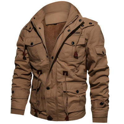 Men’s Winter Jacket with Fleece Hood