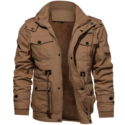 Men’s Winter Jacket with Fleece Hood