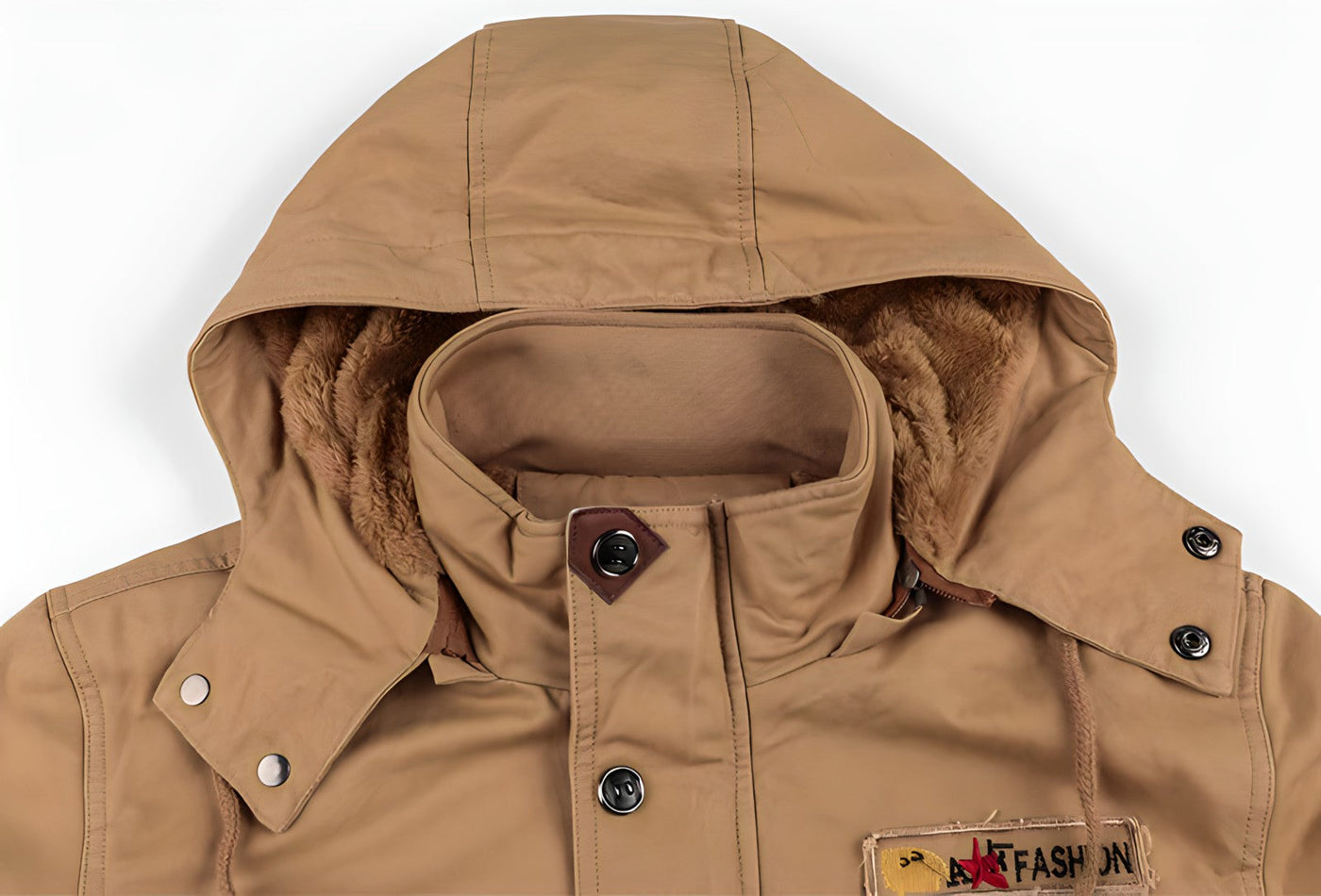 Men’s Winter Jacket with Fleece Hood