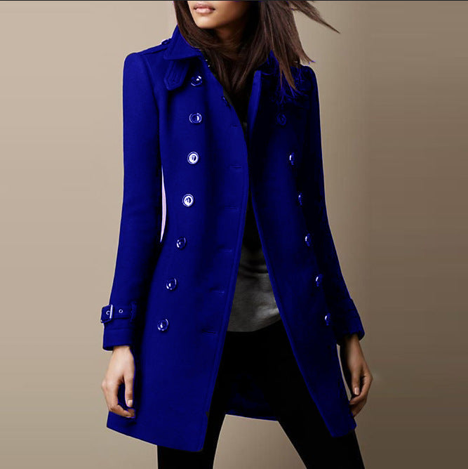 Women’s Midi Coat Chic Collar
