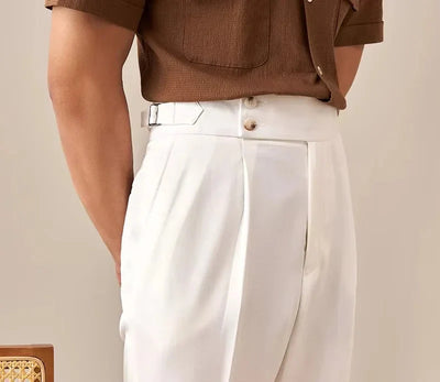 Men’s Straight Fit Trousers High Waist