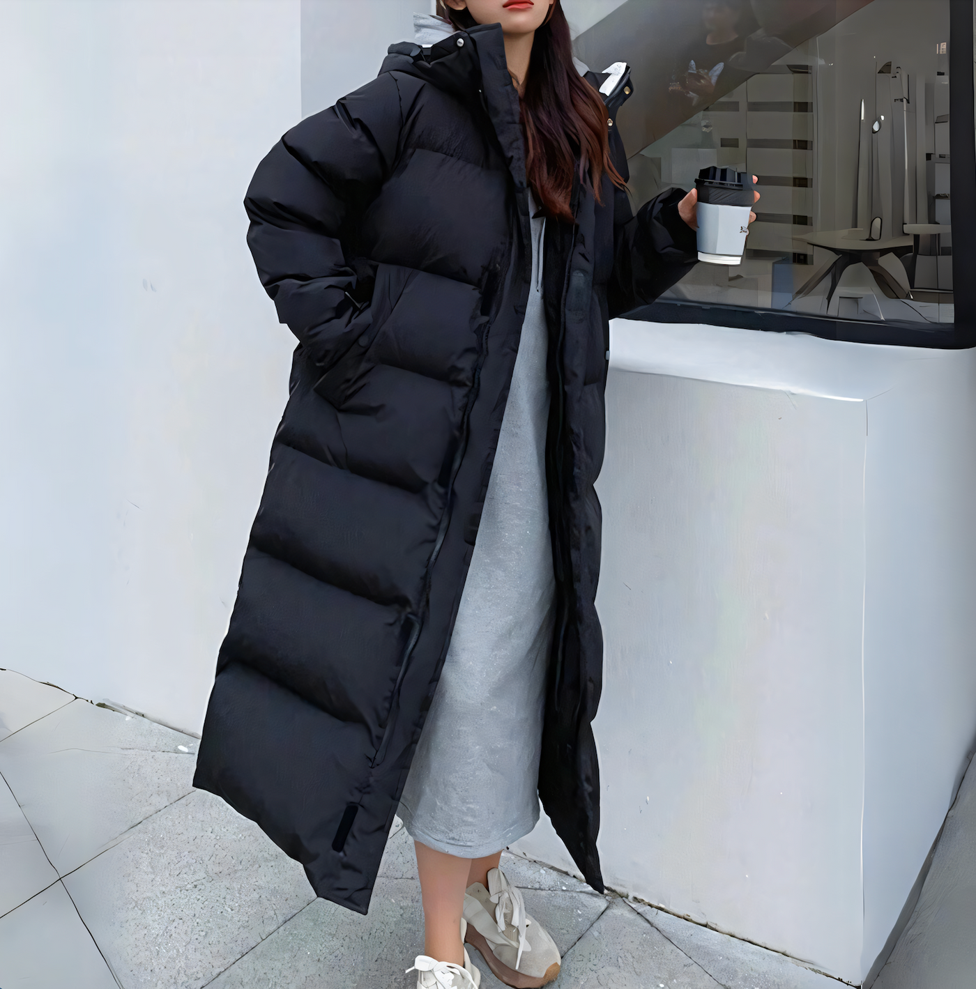 Women’s Down Coat Elegant Long
