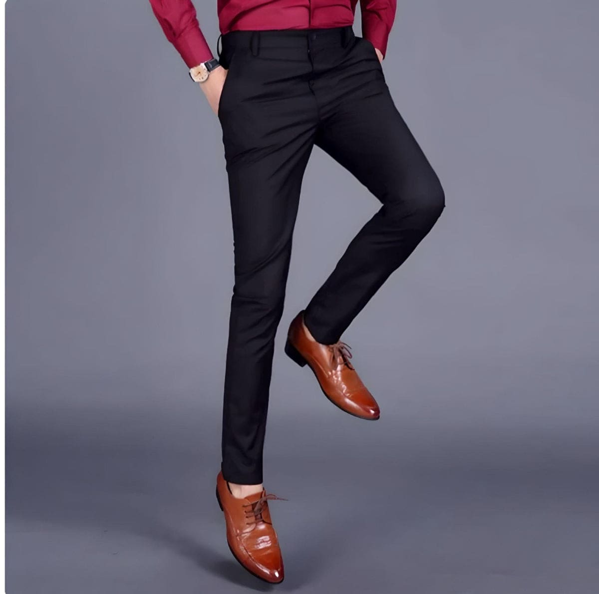 Men's Slim-fit Stretch Trousers