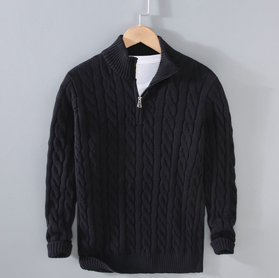 Men’s Quarter-zip Sweater Classic Style