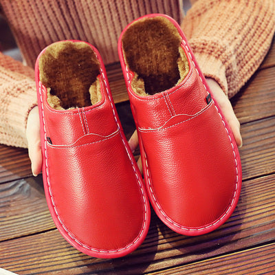 Women’s Waterproof Leather Slippers