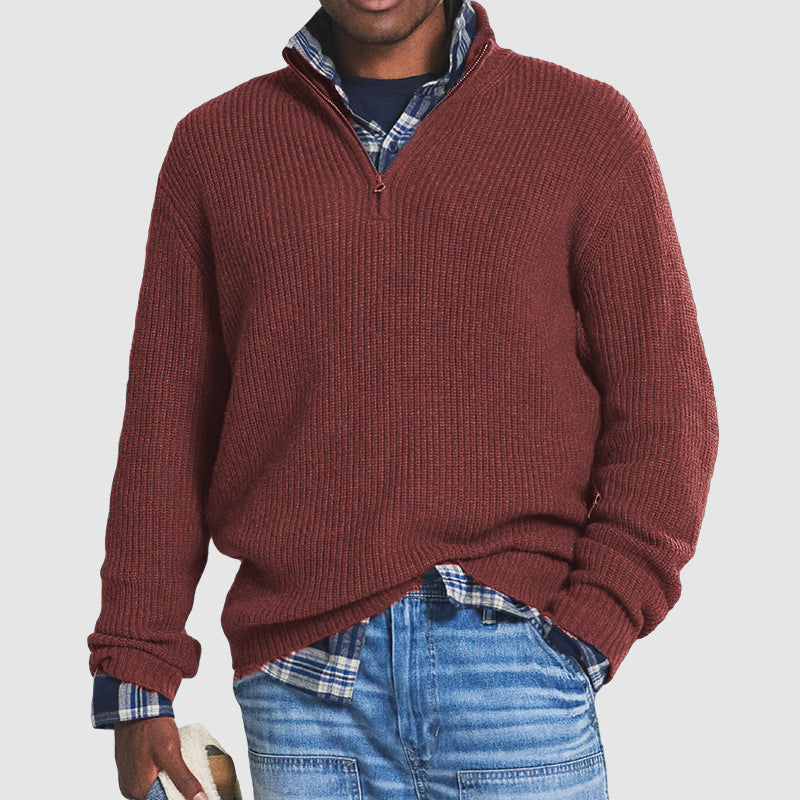 Men’s Zip Sweater Refined Fit