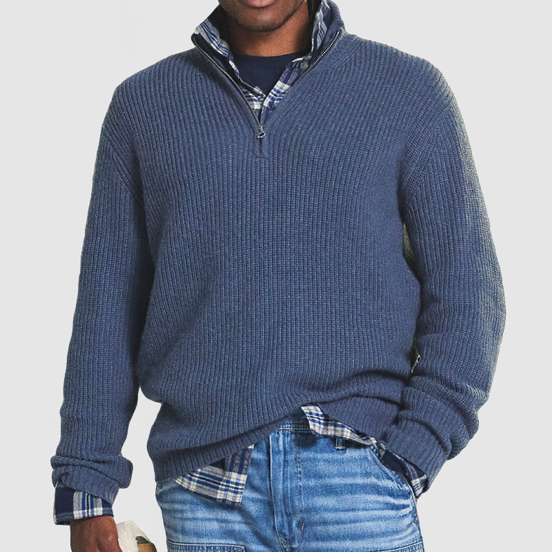 Men’s Zip Sweater Refined Fit