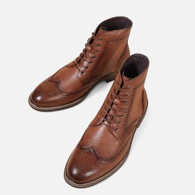 Men’s Italian Leather Boots Refined Design