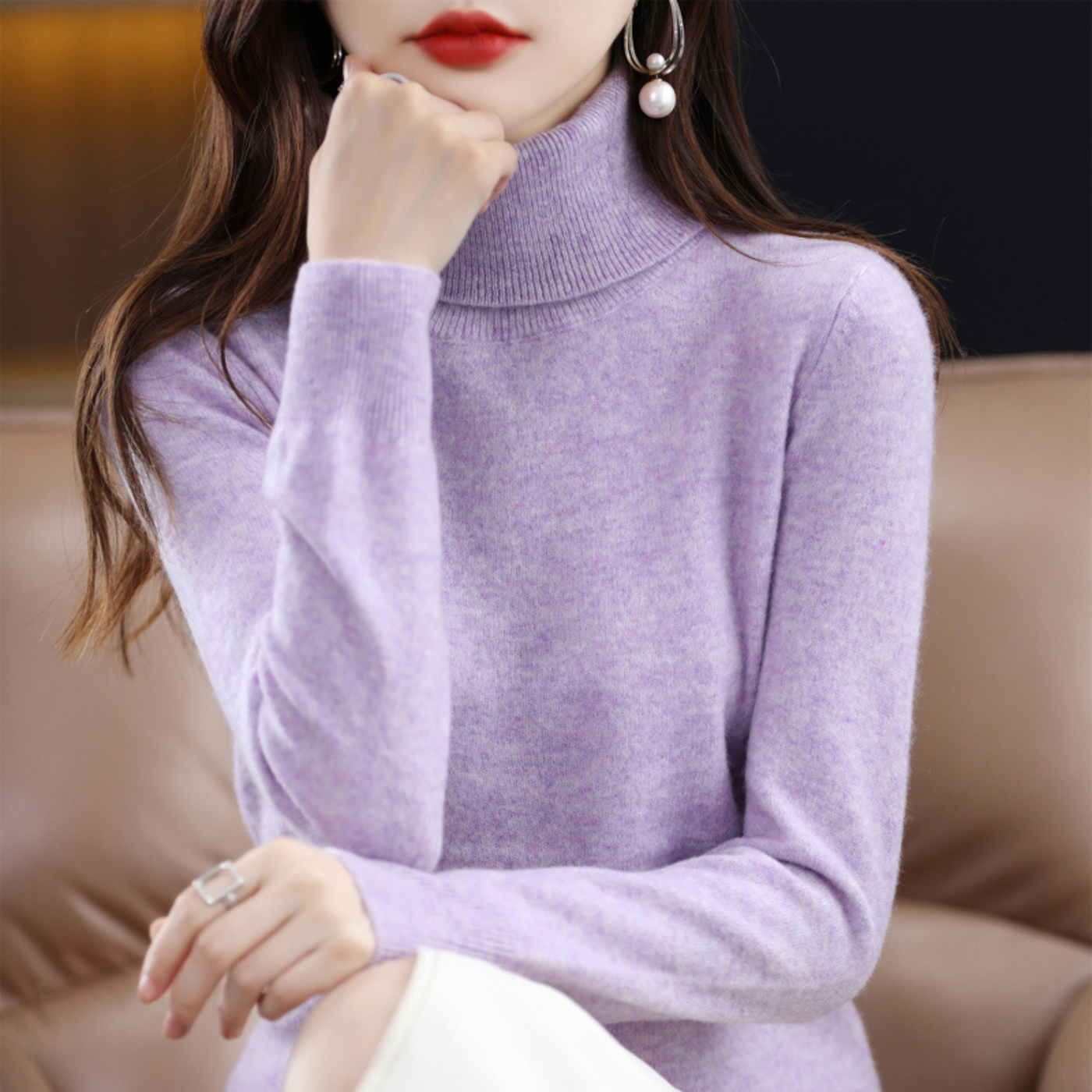 Women’s Cashmere Turtleneck Classic
