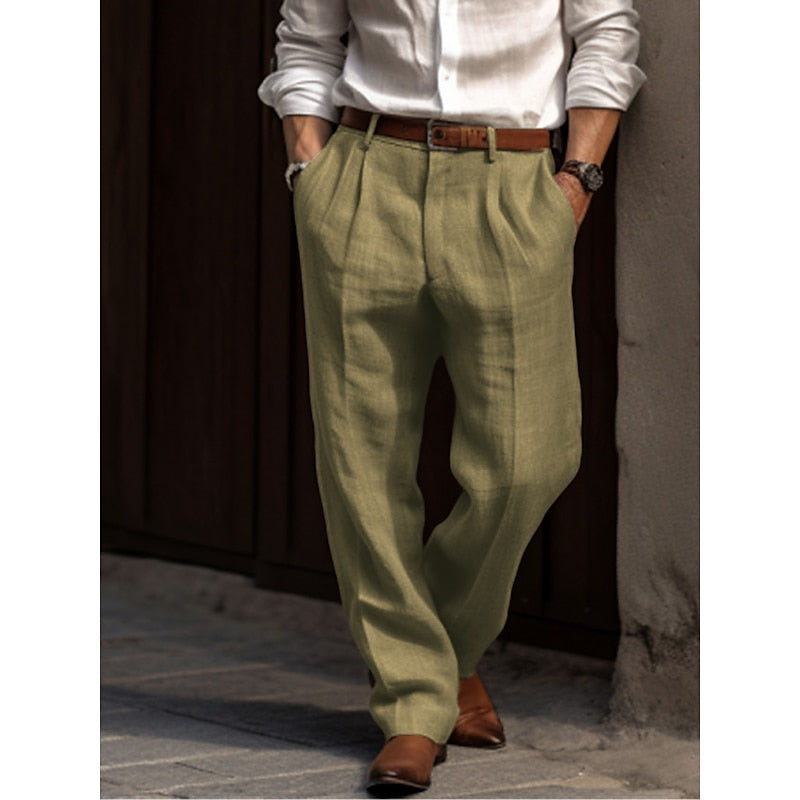 Men’s Pleated Trousers Timeless Style