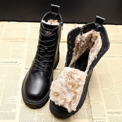 Women’s Leather Boots Warm Lining