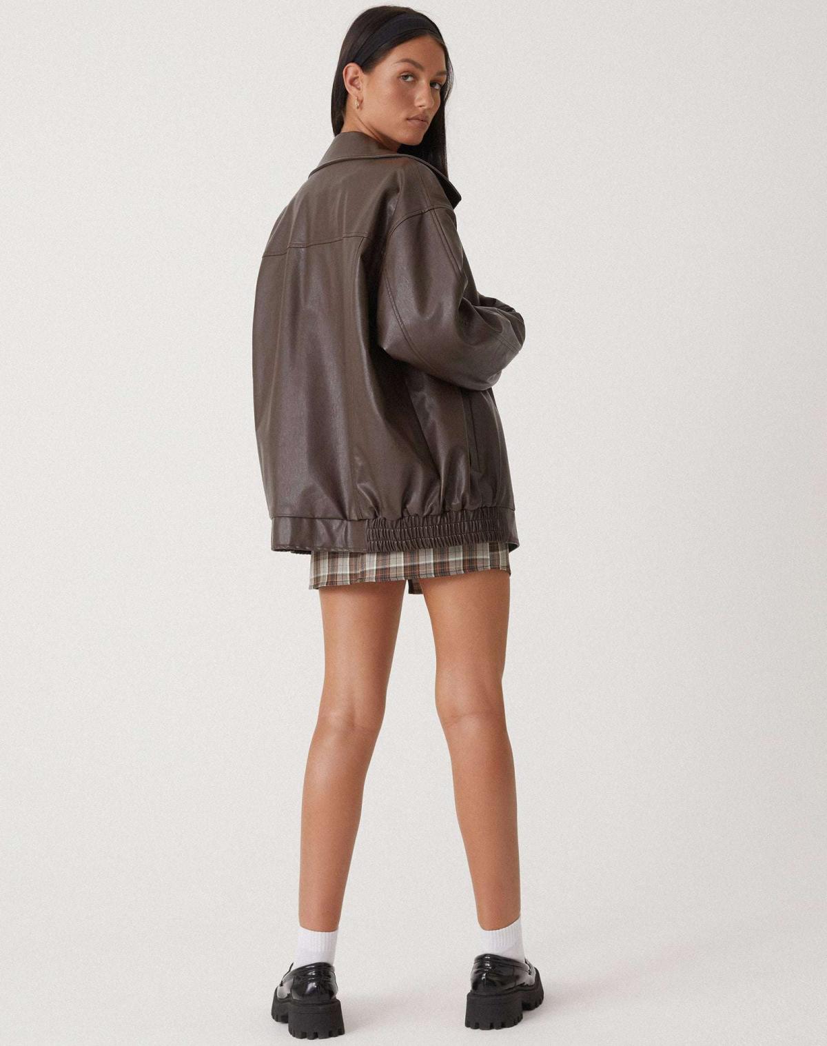 Women’s Oversized Leather Coat