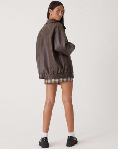 Women’s Oversized Leather Coat